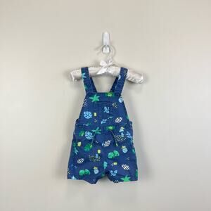 Mayoral Baby Printed Blue Shortalls 6-9 Months